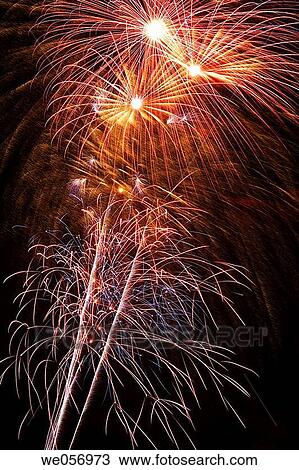 Usa. New York. 4th of July fireworks. View Large Photo Image Stock Image - Usa. New York. 4th of July fireworks.. Fotosearch