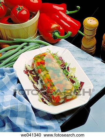 Vegetable aspic View Large Photo Image Stock Image - Vegetable aspic. Fotosearch