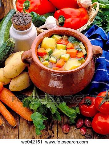 Vegetable soup View Large Photo Image Stock Image - Vegetable soup. Fotosearch