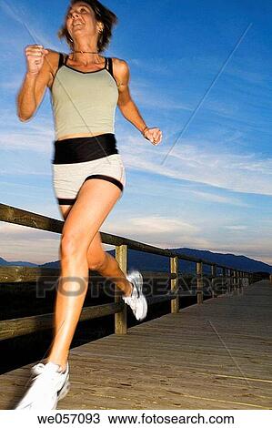 Woman Jogging View Large Photo Image Stock Image - Woman Jogging. Fotosearch