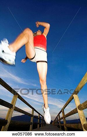 Woman Running View Large Photo Image Stock Photograph - Woman Running. Fotosearch
