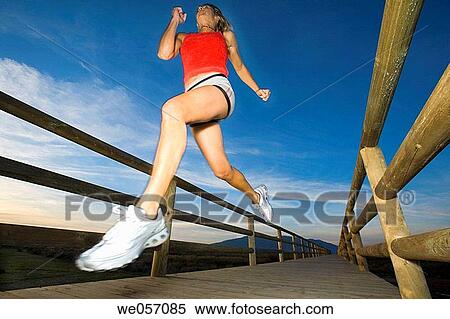 Woman Running View Large Photo Image Stock Photography - Woman Running. Fotosearch