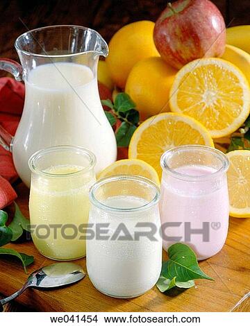 Picture - Yoghurt. Fotosearch