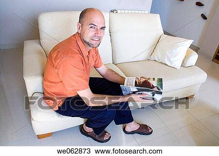30's, browse, beard, at-home, 20's View Large Photo Image Stock Image - 30's, browse, beard, at-home, 20's. Fotosearch