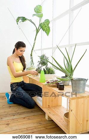 30's, brunette, at-home, 20's View Large Photo Image Stock Image - 30's, brunette, at-home, 20's. Fotosearch