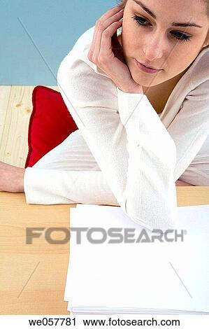 Stock Image - absent-mindedness, absorbed, Absent-minded. Fotosearch