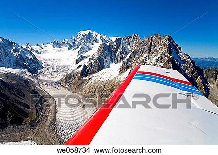 Aerial photography on the Mont-Blanc massif from a small plane. Haute-Savoie (74), France View Large Photo Image Picture - Aerial photography on the Mont-Blanc massif from a small plane. Haute-Savoie (74), France. Fotosearch