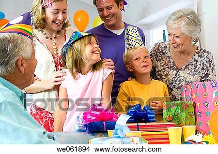 affection, bond, Birthday party, 3 generations View Large Photo Image Picture - affection, bond, Birthday party, 3 generations. Fotosearch