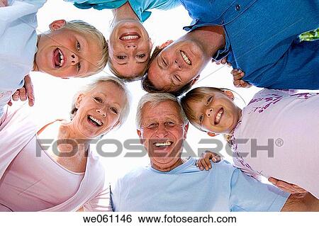 Stock Photograph - affection, bonding, bond, 3 generations. Fotosearch