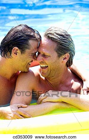 Stock Photo - air mattress, bathe, amusement, air-bed, affection. Fotosearch