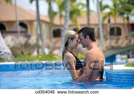Stock Photograph - all-inclusive, bathing, bathe, attraction, affection. Fotosearch