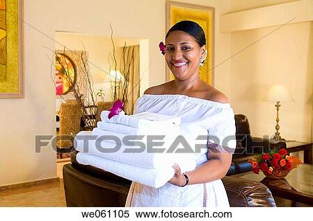 all-inclusive, Chamber maid, carrying, carry, accommodation View Large Photo Image Stock Photography - all-inclusive, Chamber maid, carrying, carry, accommodation. Fotosearch