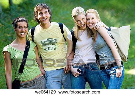 amusement, backpack, 20's View Large Photo Image Stock Photo - amusement, backpack, 20's. Fotosearch