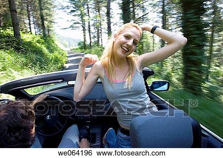 amusement, blurred motion, automobile, Arms raised, 20's View Large Photo Image Stock Photograph - amusement, blurred motion, automobile, Arms raised, 20's. Fotosearch