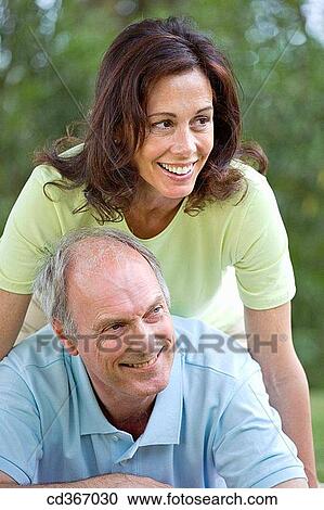 Stock Image - amusement, bonding, bond, baby boomer, affection. Fotosearch