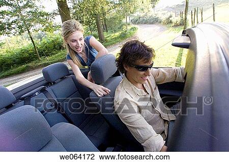 amusement, break-time, break, automobile, 20's View Large Photo Image Stock Image - amusement, break-time, break, automobile, 20's. Fotosearch