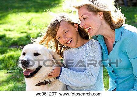 Stock Photo - animal, caress, bonding, bond, affection. Fotosearch