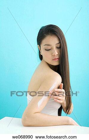 arm, Beauty Care, beauty, Asian, apply View Large Photo Image Stock Image - arm, Beauty Care, beauty, Asian, apply. Fotosearch