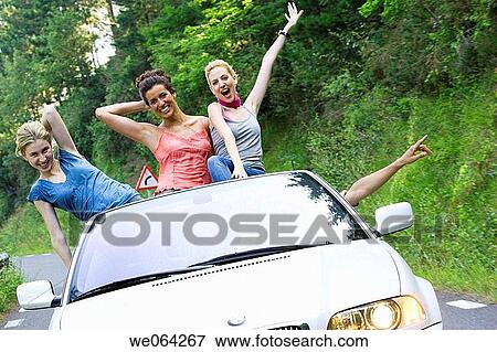 Arms open, automobile, Arms raised, amusement View Large Photo Image Stock Photo - Arms open, automobile, Arms raised, amusement. Fotosearch