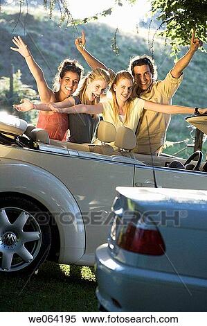 Arms open, automobile, Arms raised, amusement View Large Photo Image Stock Photography - Arms open, automobile, Arms raised, amusement. Fotosearch