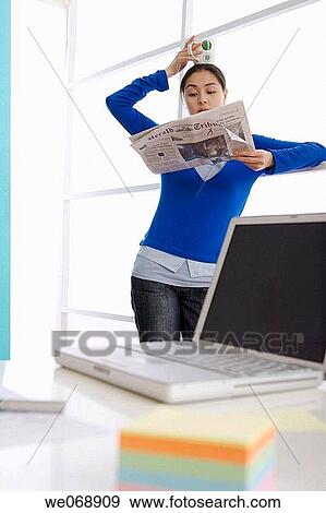 Asian, break-time, break, balance, 20's View Large Photo Image Stock Photo - Asian, break-time, break, balance, 20's. Fotosearch