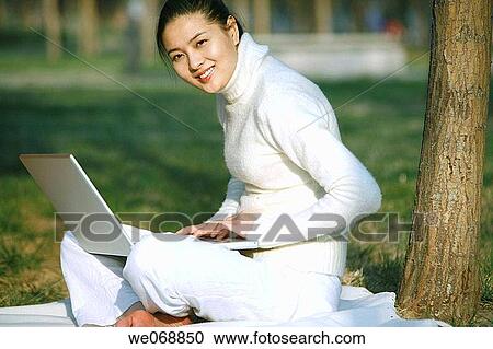 Asian, calm, barefoot, 20's View Large Photo Image Stock Image - Asian, calm, barefoot, 20's. Fotosearch