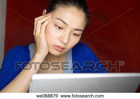 Asian, computer, business, 20's View Large Photo Image Stock Photo - Asian, computer, business, 20's. Fotosearch