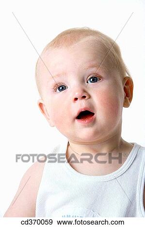 attentive, child, blond, baby, attention View Large Photo Image Stock Photo - attentive, child, blond, baby, attention. Fotosearch