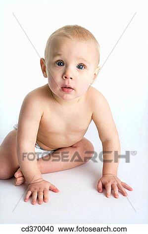 Stock Image - attentive, childhood, child, baby, attention. Fotosearch
