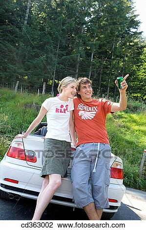 automobile, break-time, break, Best friend, 20's View Large Photo Image Stock Image - automobile, break-time, break, Best friend, 20's. Fotosearch