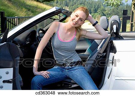 automobile, car, break-time, break, 20's View Large Photo Image Stock Photo - automobile, car, break-time, break, 20's. Fotosearch