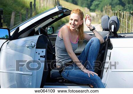 automobile, car, break-time, break, 20's View Large Photo Image Stock Photo - automobile, car, break-time, break, 20's. Fotosearch