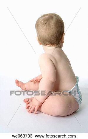 baby, back view, child, childhood View Large Photo Image Stock Image - baby, back view, child, childhood. Fotosearch