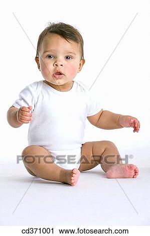 baby, barefoot, black hair, child, childhood View Large Photo Image Stock Image - baby, barefoot, black hair, child, childhood. Fotosearch