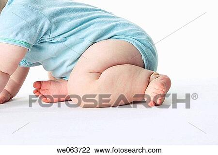 Stock Image - baby, barefoot, body, Body part, child. Fotosearch