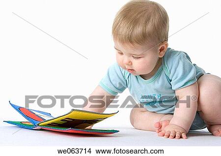 baby, barefoot, child, childhood, Cloth book View Large Photo Image Picture - baby, barefoot, child, childhood, Cloth book. Fotosearch