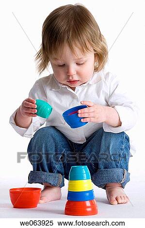 Stock Photography - baby, barefoot, child, childhood. Fotosearch