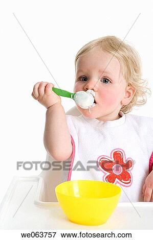 baby, bib, blond, bowl, child, childhood View Large Photo Image Stock Photo - baby, bib, blond, bowl, child, childhood. Fotosearch