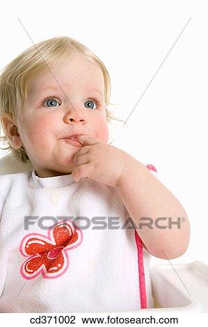 baby, bib, blond, child, childhood View Large Photo Image Stock Image - baby, bib, blond, child, childhood. Fotosearch