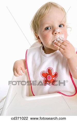 baby, bib, blond, child, childhood View Large Photo Image Stock Image - baby, bib, blond, child, childhood. Fotosearch