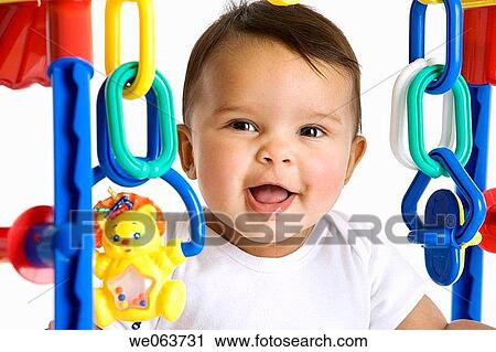 baby, black hair, child, childhood View Large Photo Image Stock Image - baby, black hair, child, childhood. Fotosearch