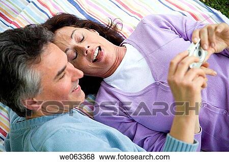 Stock Photo - baby boomer, bonding, bond, blanket, affection. Fotosearch