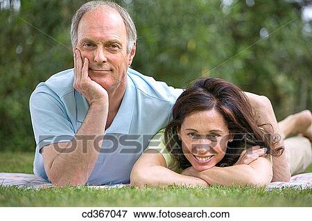 Stock Photo - baby boomer, calm, bonding, bond, affection. Fotosearch
