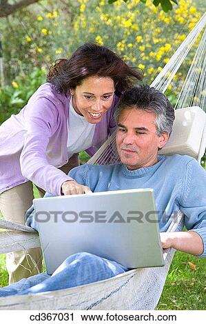 baby boomer, calm, computer View Large Photo Image Stock Image - baby boomer, calm, computer. Fotosearch