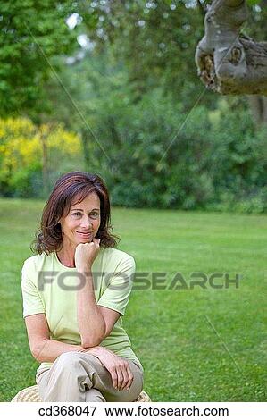 Stock Photo - baby boomer, calm. Fotosearch