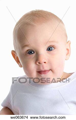 Picture - baby, boy, child, childhood, Close-up. Fotosearch