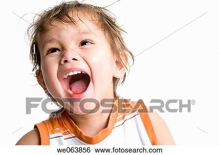 Stock Photograph - baby, child, boy, black hair, 3-4 years. Fotosearch
