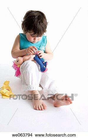 baby, child, brunette, barefoot, 3-4 years View Large Photo Image Picture - baby, child, brunette, barefoot, 3-4 years. Fotosearch