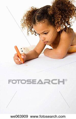 Stock Photo - baby, childhood, child, black, 3-4 years. Fotosearch