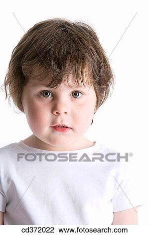 Stock Image - baby, childhood, child, brunette, 3-4 years. Fotosearch